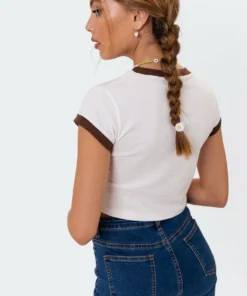 S11062_white Tops Hard Catch T-Shirt