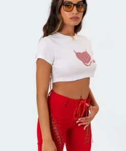 S11096_white Devil Diamond Cropped T-Shirt 9 S11096_white Devil Diamond Cropped T-Shirt