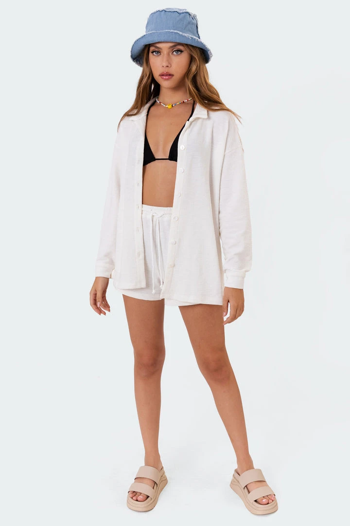 S11101_cream Vacay Adjustable Shorts 3 S11101_cream Vacay Adjustable Shorts