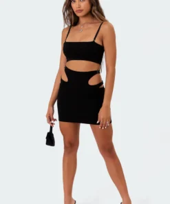 S11117_black Tops Bandeau Crop Top
