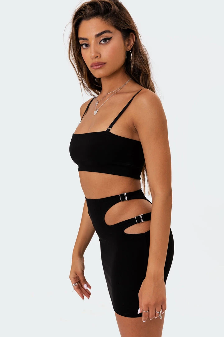 S11116_black Carrie Cut-Out Mini Skirt 5 S11116_black Carrie Cut-Out Mini Skirt