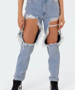 S11111_light-blue Distressed Doll Jeans Pants