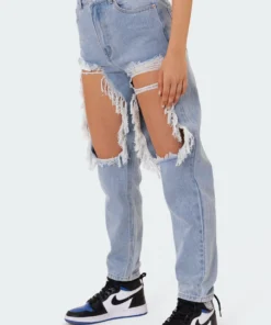 S11111_light-blue Distressed Doll Jeans Pants