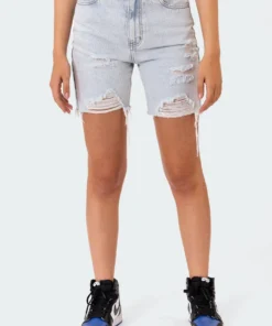 S11109_light-blue Bondi Biker Jean Shorts