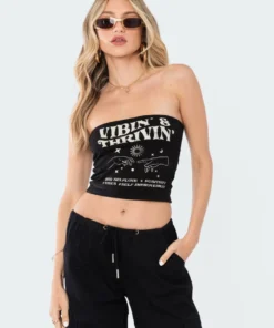 S12472_BLACK Vibin Tube Top