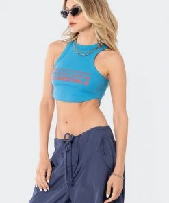 S12494_TURQUOISE New In Incredible Ribbed Crop Top