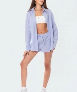 S12303_MIX New In Pinstripe Shorts