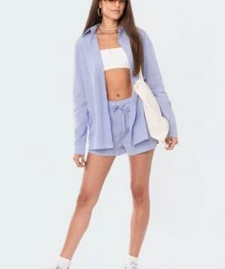 S12303_MIX New In Pinstripe Shorts