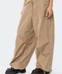 S12460_OLIVE Rian Nylon Cargo Pants New In