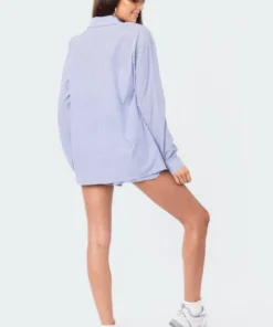 S12302_MIX Pinstripe Button-Up Shirt