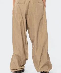 S12460_OLIVE Rian Nylon Cargo Pants New In