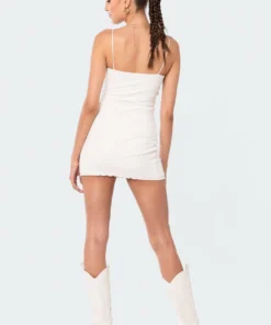 S12207_WHITE Capri Mini Dress