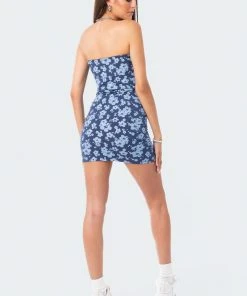 S12467_NAVY Island Girl Strapless Dress