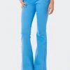 S11975_TURQUOISE Cupid Mid-Rise Flared Jeans