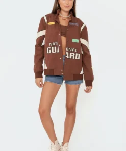 S11497_brown Baby Driver Oversized Jacket Jackets & Coats