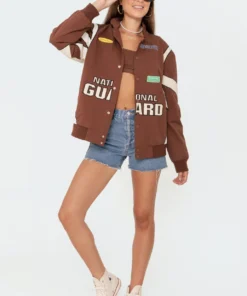 S11497_brown Baby Driver Oversized Jacket Jackets & Coats