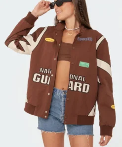 S11497_brown Baby Driver Oversized Jacket Jackets & Coats