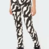 S11544_black-and-white Static Skinny Jeans Pants