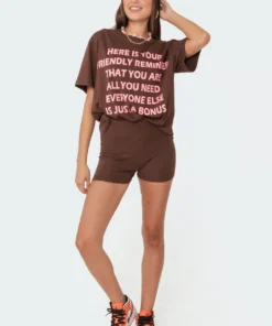 S11464_brown All You Need Shorts Pants