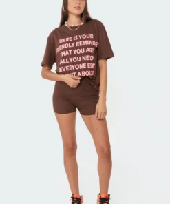S11460_brown All You Need T-Shirt Tops