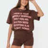 S11460_brown All You Need T-Shirt Tops 2 S11460_brown All You Need T-Shirt Tops