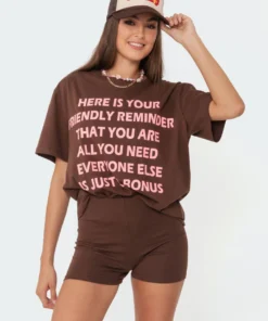 S11460_brown All You Need T-Shirt Tops