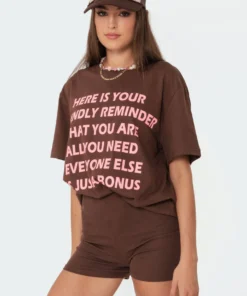 S11460_brown All You Need T-Shirt Tops
