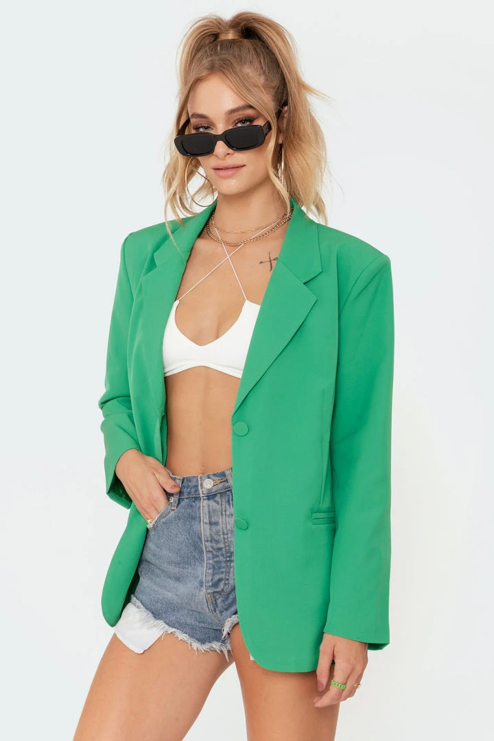 S11488_green Jackets & Coats Elisa Oversized Blazer 6 S11488_green Jackets & Coats Elisa Oversized Blazer