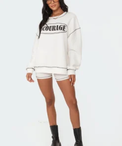 S11498_white Encourage Sweatshirt