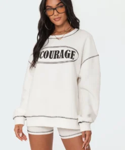 S11498_white Encourage Sweatshirt