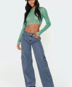 S11466_green Distorted Mesh Top