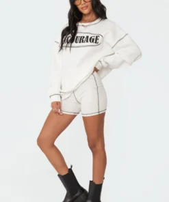 S11498_white Encourage Sweatshirt