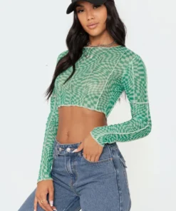 S11466_green Distorted Mesh Top