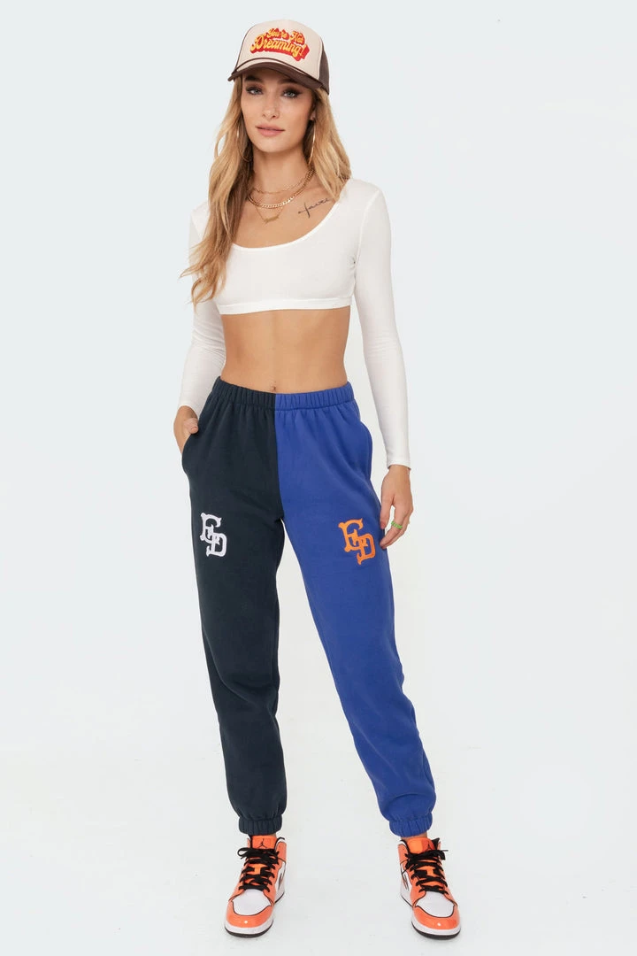 S11568_mix Split Ed Patch Sweatpants 3 S11568_mix Split Ed Patch Sweatpants