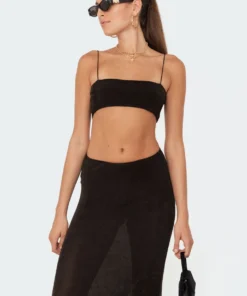 S11428_black Shelby Crop Top Tops