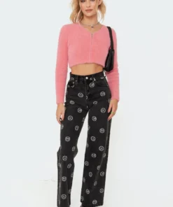 S11507_black-washed Moody Wide-Leg Jeans