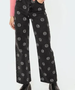 S11507_black-washed Moody Wide-Leg Jeans