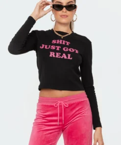 S11510_black Real T-Shirt