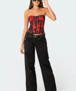 S11592_black Sia Low-Rise Cargo Pants New In