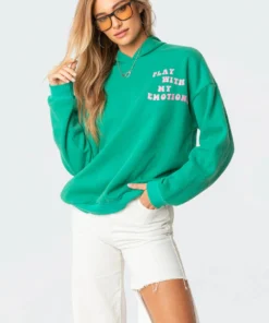 3039_green Tops Emotions Hoodie