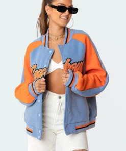 S11593_mix Cowboys Oversized Sweatshirt Jacket