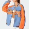 S11593_mix Cowboys Oversized Sweatshirt Jacket