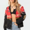 S11548_red Speed Up Oversized Jacket