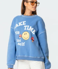 S11594_blue Tops Toadstool Sweatshirt