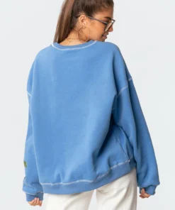 S11594_blue Tops Toadstool Sweatshirt