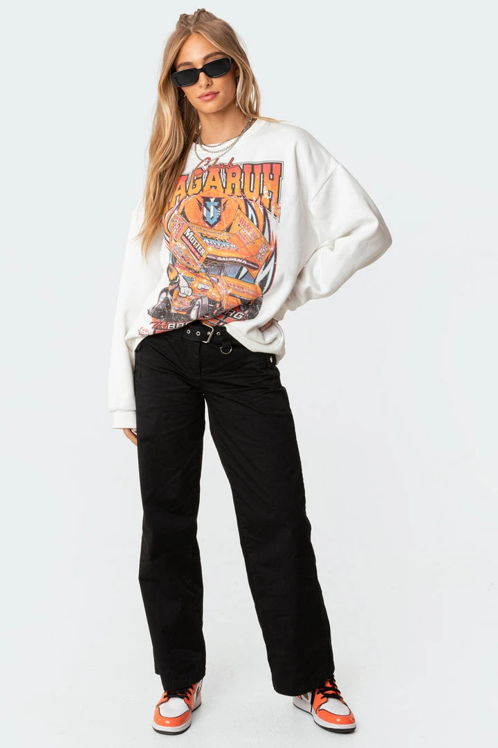 1001_white Fierce Oversize Sweatshirt 7 1001_white Fierce Oversize Sweatshirt