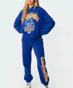 1049_blue Tops La Champion Oversized Hoodie