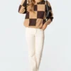 S11591_brown Tops Sabrina Oversized Square Sweater