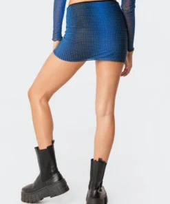 S11635_mix X-Ray Printed Mesh Skirt