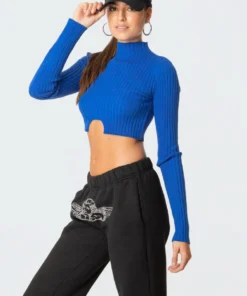 S11622_blue Bonnie Cropped Sweater